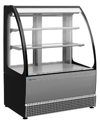 Витрина кондитерская Kayman KВК-950М Статика Люкс серый матовый