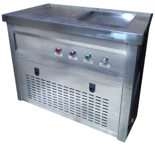 Фризер для жареного мороженого Foodatlas KCB-1F (контейнеры, световой короб, стол для топпингов)