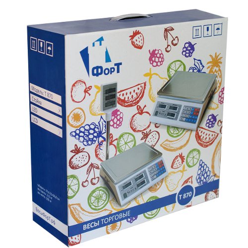 Весы товарные Форт 870B (32 кг;5) ТРЕЙД LCD (335х115х390мм, платф. 230х330 мм)