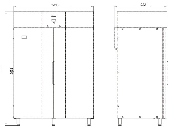 Холодильный шкаф Italfrost S1400 SN