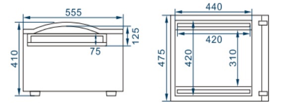 Машина вакуумной упаковки Kocateq Jolly 42x2/20
