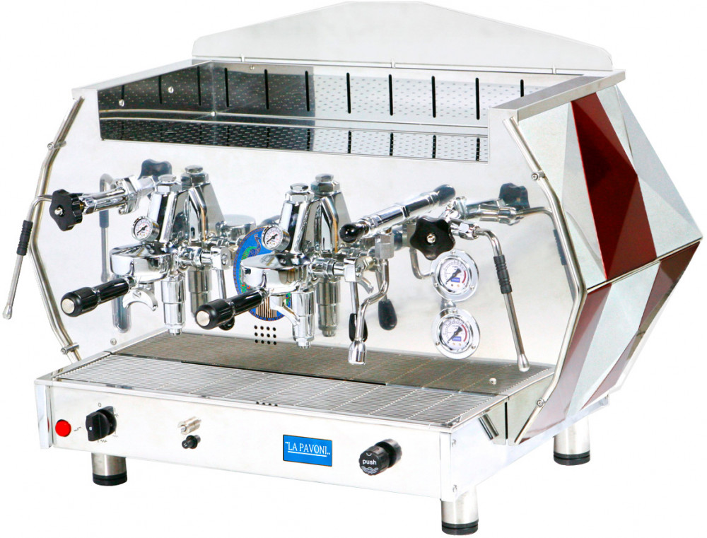 Рожковая кофемашина La Pavoni DIA2S красная