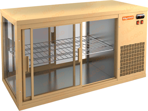 Витрина холодильная настольная Hicold VRL T 1300 R Beige