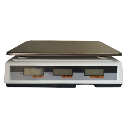 Весы товарные Форт 769 (15; 2) LCD Маркет (330х115х340 мм, платформа 230х330 мм, без стойки)