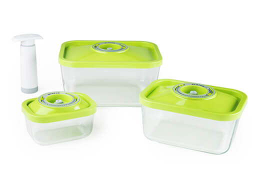 Набор вакуумных контейнеров Status VAC-Glass-Set Green