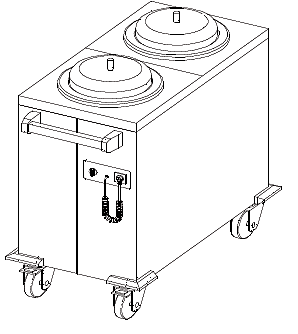 Диспенсер для тарелок Kovinastroj (Kogast) 2TCC27 00132
