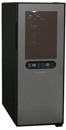 Двухзонный винный шкаф Cavanova CV012-2T
