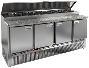 Стол для пиццы Hicold PZE2-1111/GN камень