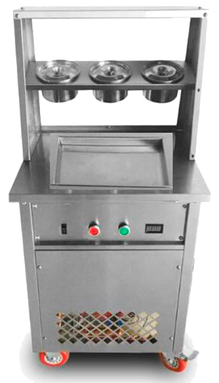 Фризер для жареного мороженого Foodatlas KCB-1F (контейнеры, световой короб, стол для топпингов)