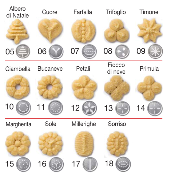 Набор для приготовления печенья Imperia (La Monferrina) Cookies 580