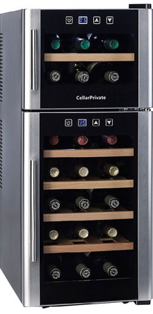 Двухзонный винный шкаф Cellar Private CP021-2E