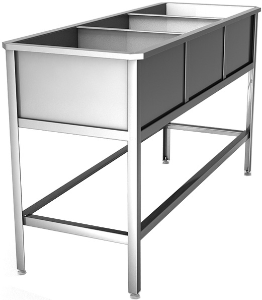 Ванна моечная Hessen ВМ 3/4 (оц)