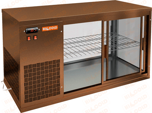 Витрина холодильная настольная Hicold VRL 900 L Bronze