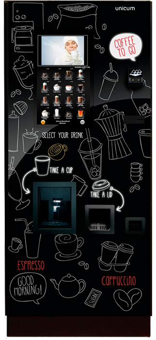 Кофейный автомат Unicum Rosso Touch To Go (2 кофе + 4 растворимых + сахар)