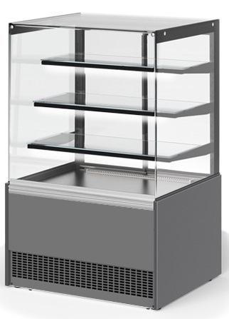 Витрина кондитерская Golfstream Селенга QDG 80 BC серая