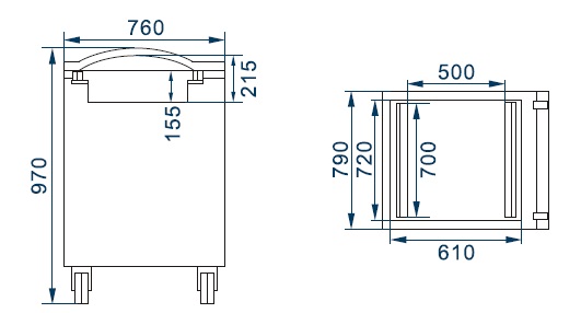 Машина вакуумной упаковки Kocateq Buffalo 70x2/40