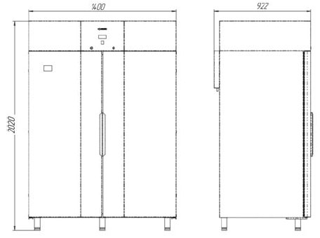 Холодильный шкаф Italfrost S1400