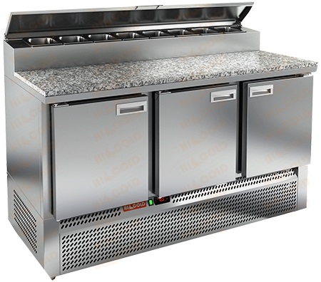 Стол для пиццы Hicold PZE2-111/GN камень