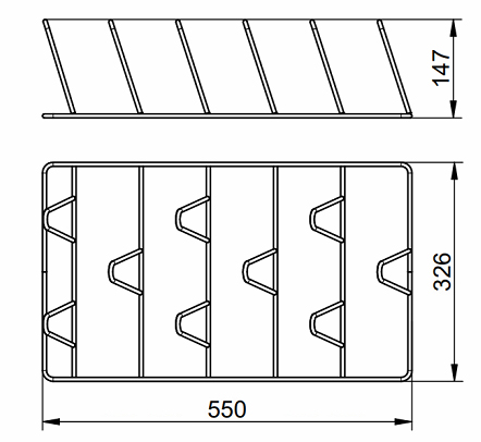 Решетка для кур-гриль Abat РКГ-9