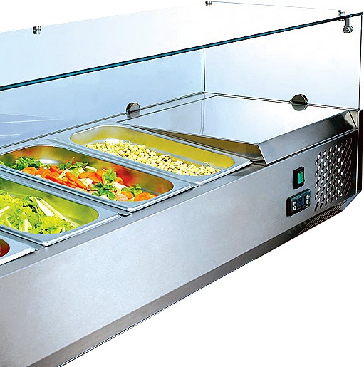 Холодильная витрина для ингредиентов Koreco VRX1200380(395II)