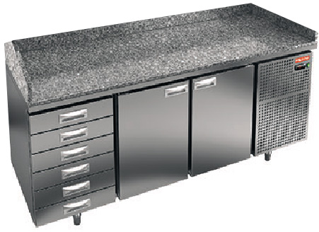 Стол для пиццы Hicold PZ4-11/GN 6R