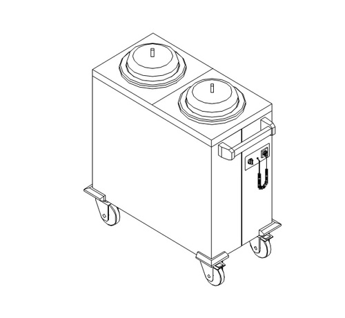 Диспенсер для тарелок Kovinastroj (Kogast) 2TCC27-V 40224