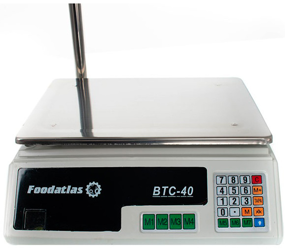 Весы торговые Foodatlas ВТС-40