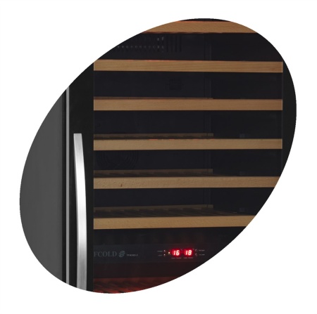 Двухзонный винный шкаф Tefcold TFW400-2S