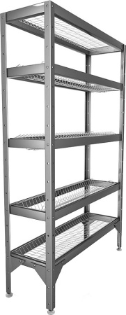 Стеллаж решетчатый для тарелок Hessen СТ-1,6*6/5 (оц)