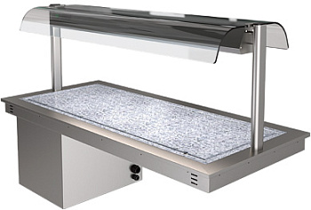 Поверхность охлаждаемая с витриной Apach Chef Line LTRSI2SDG