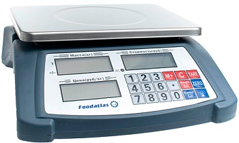 Весы торговые Foodatlas YZ-506 30кг/1гр