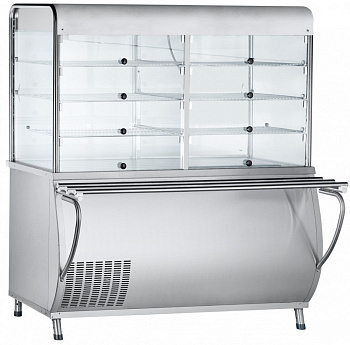 Прилавок-витрина холодильный Abat Патша ПВВ(Н)-70М-С-ОК