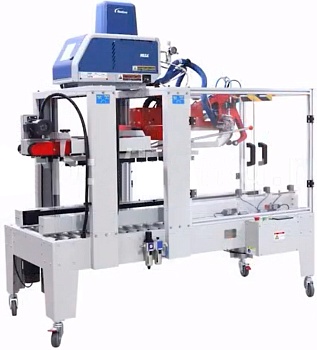 Автоматический заклейщик коробов Hualian Machinery FXJ-5050ZBR с нанесением клея-расплава