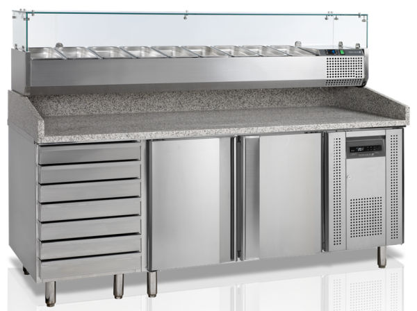 Стол для пиццы Tefcold  PT1310 + VK38-200