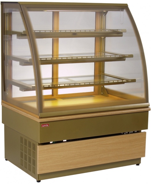 Витрина кондитерская Unis Georgia III 1000 gold