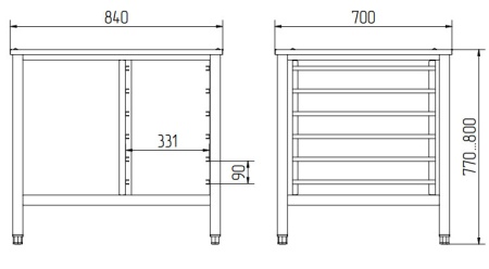 Подставка Abat ПК-6МС