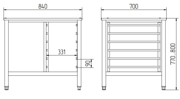 Подставка Abat ПК-6МС