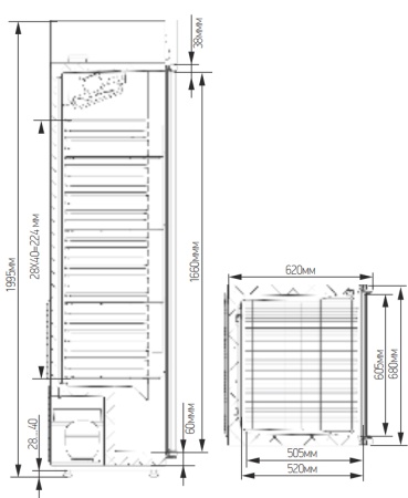 Холодильный шкаф Марихолодмаш Капри П-490СК
