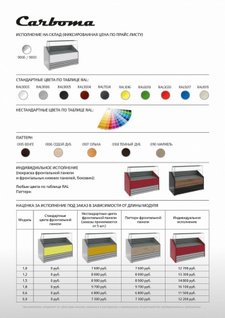 Морозильная витрина Полюс GС75 SL 1,0-1 9006-9003 (Colore)