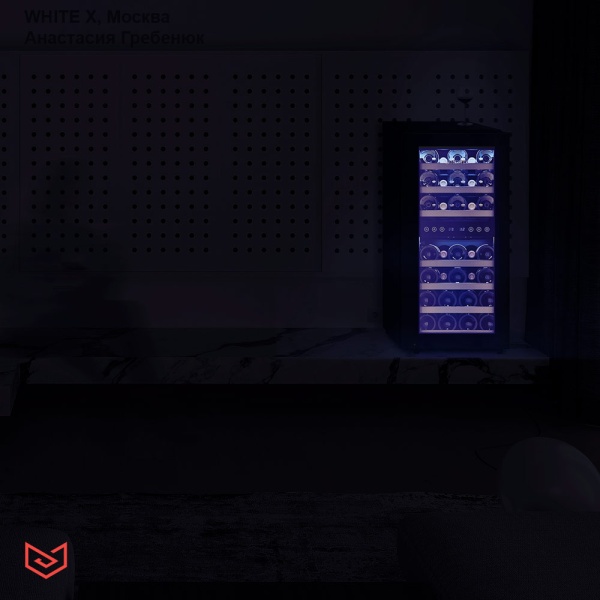 Двухзонный винный шкаф Meyvel MV33-KBF2