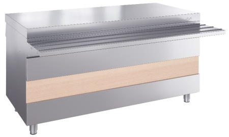 Прилавок для горячих напитков Atesy Ривьера ПГН-1500-02-О (с отверстием под полку)