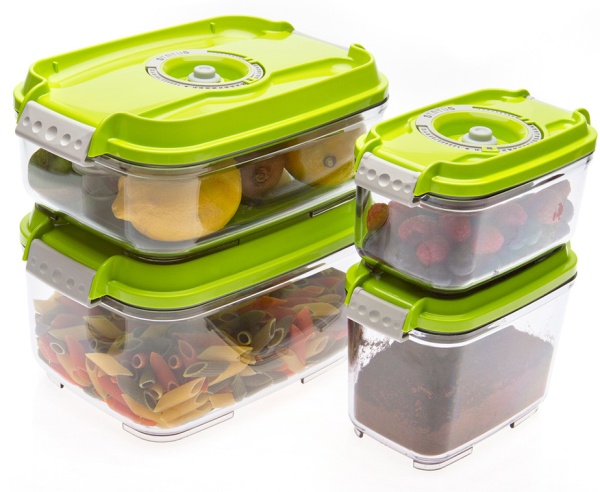 Набор вакуумных контейнеров Status VAC-REC-Smaller Green