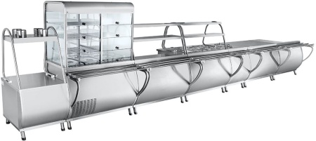 Прилавок-витрина холодильный Abat Патша ПВВ(Н)-70М-С-ОК