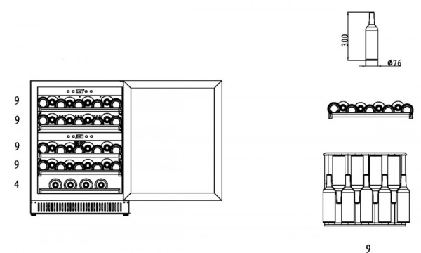 Винный шкаф Caso WineChef Pro 40