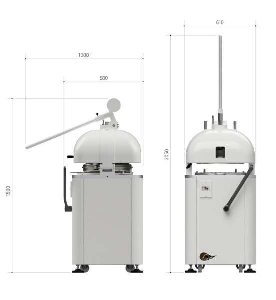 Тестоделитель-округлитель Panero SPA RP M 30