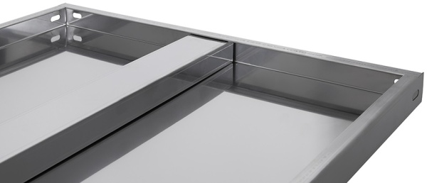 Стеллаж Luxstahl СР-1800х1200х400/4 нержавеющая сталь