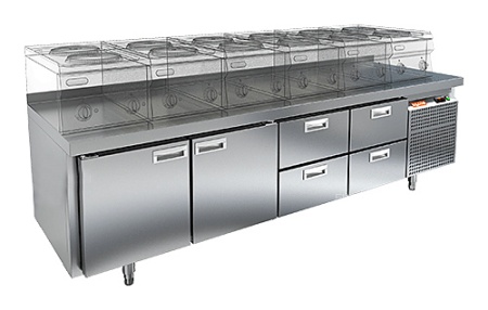 Стол морозильный Hicold SN 1122/BT LT
