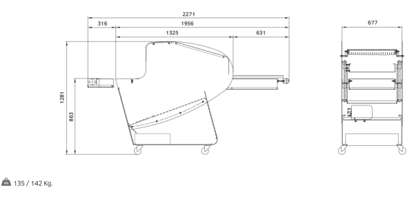 Хлеборезка Rollmatic MI 52 (14 мм) со смазкой лезвий