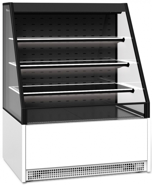 Витрина кондитерская Cryspi ВПВ 0,25-1,37 (Elegia Quadro SELF К 1000 Д) (верх9005мат/низ9005мат)