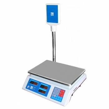 Весы товарные Форт 918 (15; 2) LED Оптима (платформа  230х330мм со стойкой)